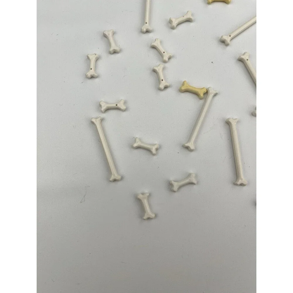 LEGO BONE LOT 13x Short & 8x Long White Bones Dog Animal Weapon Halloween Pet